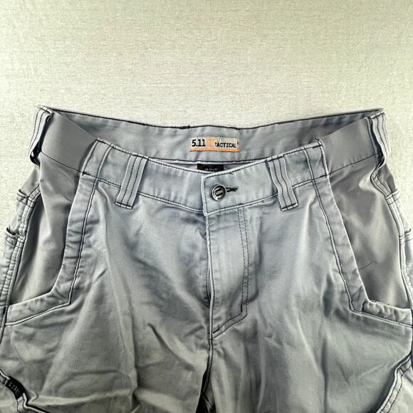5.11 Tactical Pants 32 x 32 Gray Utility Men's Cargo Multi-Pocket Pants - Picture 3 of 9
